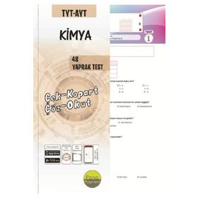TYT AYT Kimya Yaprak Testleri Çek Kopart 48 Adet-Pano Yayınları