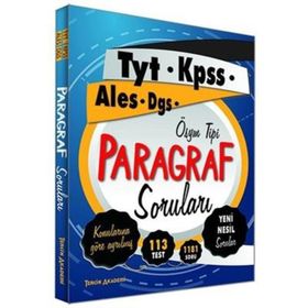 TYT AYT KPSS ALES DGS Paragraf Soru Bankası Antrenör Yayınları
