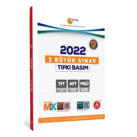 TYT AYT MSÜ 3 Büyük Sınav Tıpkı Basım A Yayınları