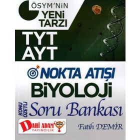 TYT AYT Nokta Atışı Biyoloji Konu Özetli Soru Bankası Dahi Adam Yayınları