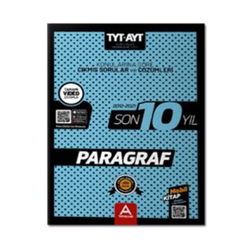 TYT AYT Paragraf Son 10 Yıl Soru ve Çözümleri - A Yayınları