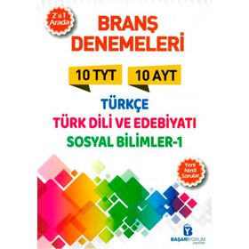Tyt Ayt Sosyal Bilimler 10 Lu Denemeleri-Başarıyorum Yayınları
