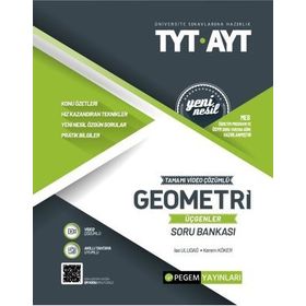 TYT-AYT Tamamı Çözümlü Geometri Üçgenler Soru Bankası Pegem Akademi Yayıncılık