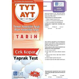 TYT AYT Tarih Çek Kopar Yaprak Test Bulut Eğitim Yayınları