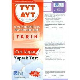 TYT AYT Tarih Çek Kopar Yaprak Test Bulut Eğitim Yayınları