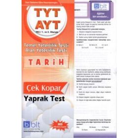 TYT AYT Tarih Çek Kopar Yaprak Test Bulut Eğitim Yayınları