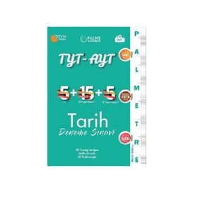 TYT AYT Tarih Deneme Sınavı Palmetre -Palme Yayınevi