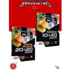 TYT Bekosistem Matmaster Matematik 10'lu Deneme + TYT 10x40 Türkçe Deneme + TYT 20x20 Sosyal Bilimler Deneme - Bekir Avşar