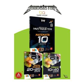 TYT Bekosistem Matmaster Matematik 10'lu Deneme + TYT 10x40 Türkçe Deneme + TYT 20x20 Sosyal Bilimler Deneme - Bekir Avşar