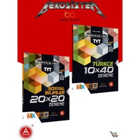 TYT Bekosistem Matmaster Matematik 10'lu Deneme + TYT 10x40 Türkçe Deneme + TYT 20x20 Sosyal Bilimler Deneme - Bekir Avşar