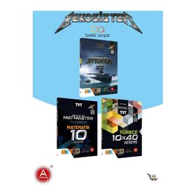 TYT Bekosistem Striker 3 Deneme + TYT Bekosistem Matmaster Matematik 10'lu Deneme + TYT Bekosistem Türkçe 10x40 Deneme Set - Bekir Avşar