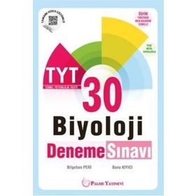 TYT Biyoloji 30 Deneme Sınavı Palme Yayınları Palme Yayınları