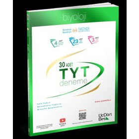 Tyt Biyoloji 30 Deneme Yeni - Üç Dört Beş Yayıncılık
