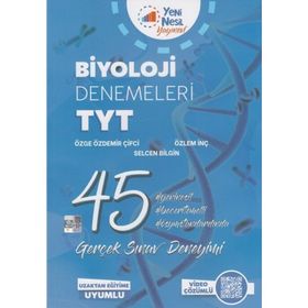 TYT Biyoloji 45 Deneme Sınavı-Yeni Nesil Yayınları
