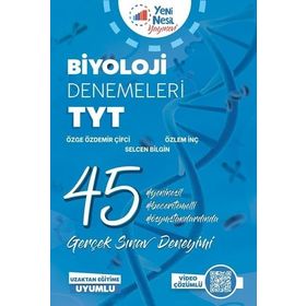 TYT Biyoloji 45 Deneme Sınavı-Yeni Nesil Yayınları