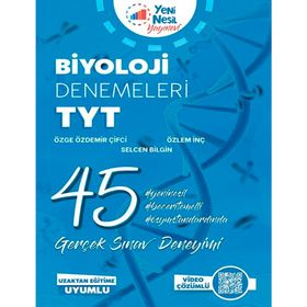 TYT Biyoloji 45 Deneme Sınavı-Yeni Nesil Yayınları