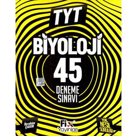 TYT Biyoloji 45 Denemeleri Fix Yayınları