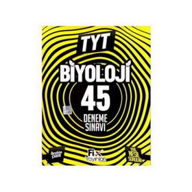 TYT Biyoloji 45 Denemeleri Fix Yayınları