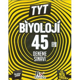 TYT Biyoloji 45 Denemeleri Fix Yayınları