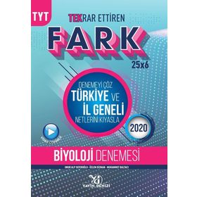TYT Biyoloji Fark Tekrar Ettiren 25 x 6 Denemesi-Yayın Denizi Yayınları