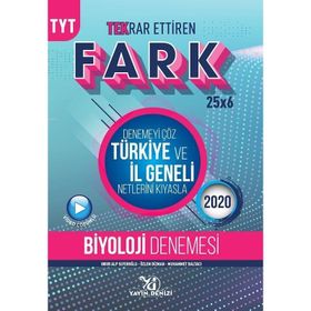 TYT Biyoloji Fark Tekrar Ettiren 25 x 6 Denemesi-Yayın Denizi Yayınları