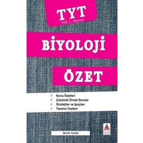 Tyt Biyoloji Özet Melek Yılmaz Delta Kültür Yayınevi