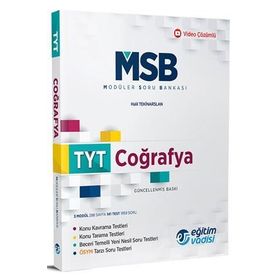 TYT Coğrafya Güncel MSB Modüler Soru Bankası-Eğitim Vadisi Yayınları
