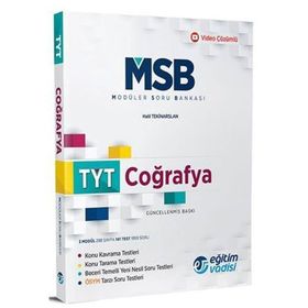 TYT Coğrafya Güncel MSB Modüler Soru Bankası-Eğitim Vadisi Yayınları