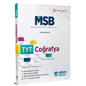 TYT Coğrafya Güncel MSB Modüler Soru Bankası-Eğitim Vadisi Yayınları