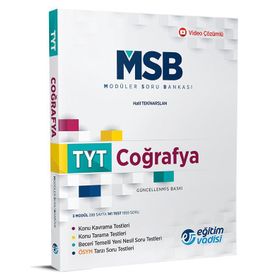 TYT Coğrafya Güncel MSB Modüler Soru Bankası-Eğitim Vadisi Yayınları