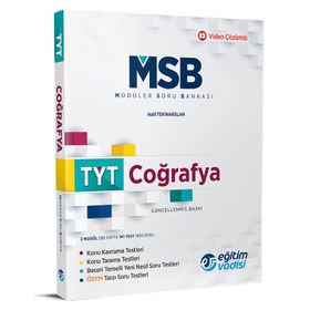 TYT Coğrafya Güncel MSB Modüler Soru Bankası-Eğitim Vadisi Yayınları