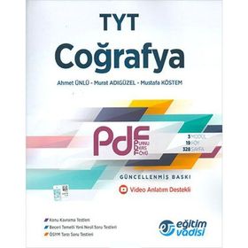 TYT Coğrafya Planlı Ders Föyü PDF Eğitim Vadisi Yayınları