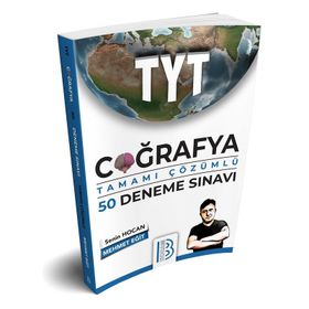 TYT Coğrafya Tamamı Çözümlü 50 Deneme Sınavı Benim Hocam Yayınları