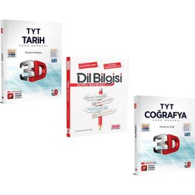 TYT Coğrafya ve Tarih ile AKM Dil Bilgisi Soru Bankası Seti 3 Kitap - 3D Yayınları