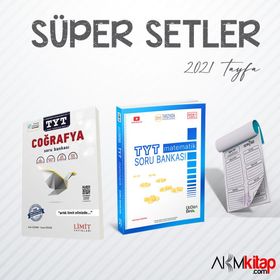 TYT Cografya ve Üç Dört Beş TYT Matematik Soru Bankası 2 Kitap Set-Limit Yayınları