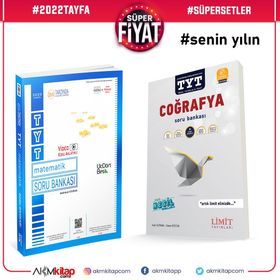 TYT Cografya ve Üç Dört Beş TYT Matematik Soru Bankası 2 Kitap Set-Limit Yayınları