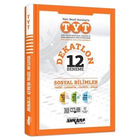 TYT Dekatlon Sosyal Bilimler 12 Deneme Sınavı Ankara Yayıncılık