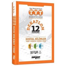 TYT Dekatlon Sosyal Bilimler 12 Deneme Sınavı Ankara Yayıncılık