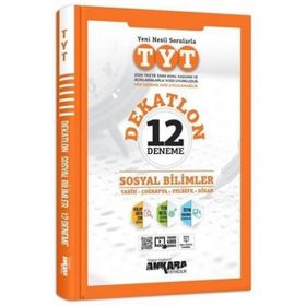 TYT Dekatlon Sosyal Bilimler 12 Deneme Sınavı Ankara Yayıncılık