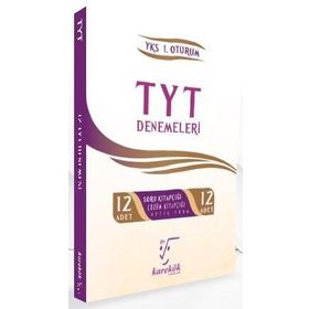 TYT Denemeleri 12 Deneme Çözümlü Karekök Yayınları