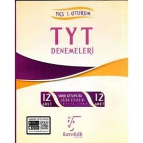 TYT Denemeleri 12 Deneme Çözümlü Karekök Yayınları