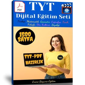 TYT Dijital Eğitim Seti Video Destekli 1500 Sayfalık Enine Boyuna Eğitim