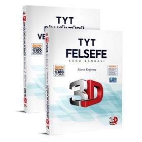 TYT Din Kültürü ve Felsefe Soru Bankası Tamamı Video Çözümlü Murat Doğmuş 3D Yayınları