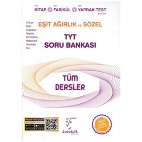 TYT Eşit Ağırlık Sözel Tüm Dersler Soru Bankası