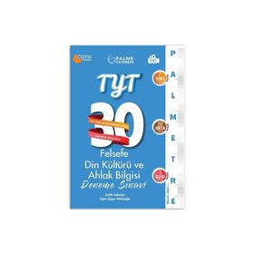 TYT Felsefe Din Kültürü ve Ahlak Bilgisi 30 Deneme - Palme Yayınları