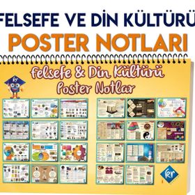 TYT Felsefe ve Din Kültürü Poster Notlar Kr Akademi Yayınları
