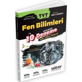 TYT Fen Bilimleri 10 Deneme-Miray Yayınları