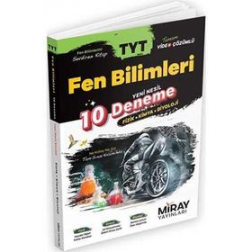 TYT Fen Bilimleri 10 Deneme-Miray Yayınları