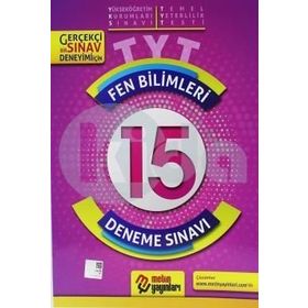 TYT Fen Bilimleri 15 Deneme Sınavı Metin Yayınları