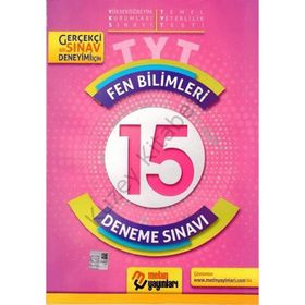 TYT Fen Bilimleri 15 Deneme Sınavı Metin Yayınları